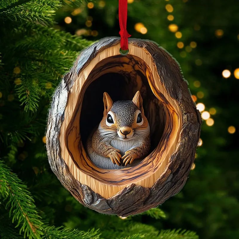 Animal Christmas Ornament – Handmade Tree Decoration