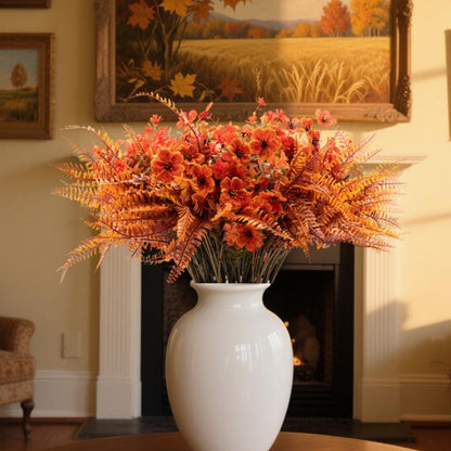 Realistic Fall Fake Flowers  UV Resistant