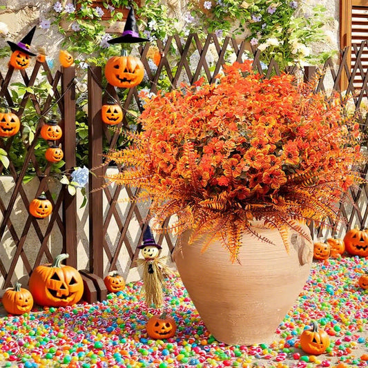 Realistic Fall Fake Flowers  UV Resistant