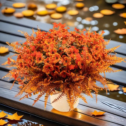 Realistic Fall Fake Flowers  UV Resistant