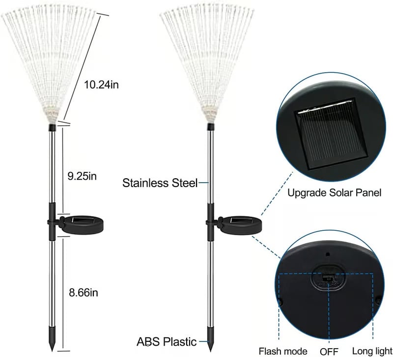 Solar Powered Garden Fairy Lights – Outdoor LED String