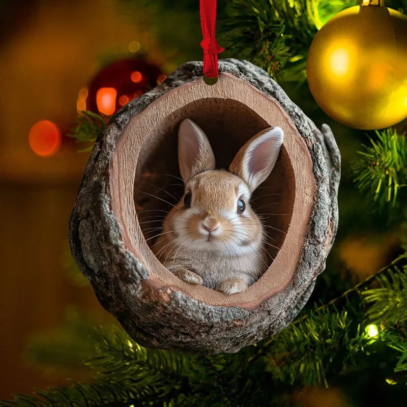 Animal Christmas Ornament – Handmade Tree Decoration